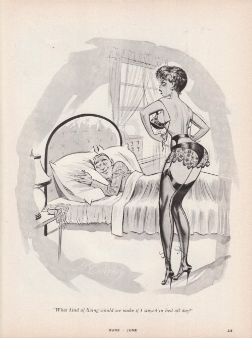 gentlemanlosergentlemanjunkie: Bill Ward art for the first issue of Duke Magazine, signed under his 