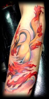Fuckyeahtattoos:  I Originally Came Up With The Concept Of A Phoenix In Regards To