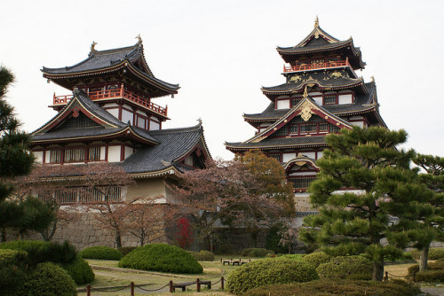 visitheworld: photo by MRSY on Flickr. Fushimi-Momoyama Castle, is a castle in Kyoto, Japan. The tom