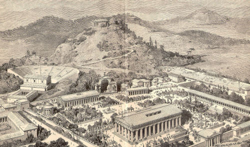historyofeurope: Olympia, a sanctuary of ancient Greece in Elis, is known for having been the site o