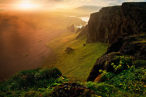 ikilledtheslutqueen:  Iceland - Vik: Warm Fog (by John &amp; Tina Reid) 