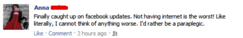 First world problems