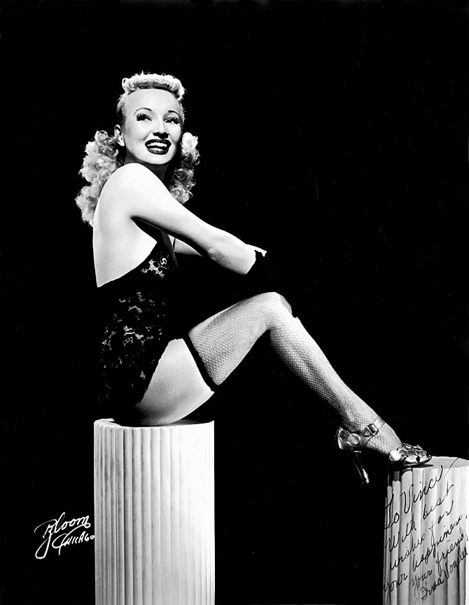   Irma Vogelee Vintage 40’s-era promo photo personalized by Ms. Vogelee: “To