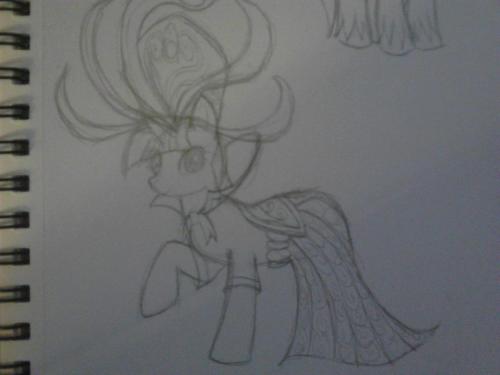 A preview of my next pony drawing I should get back to drawing people eventually Warning: Spoilers from the new episode of MLPFiM