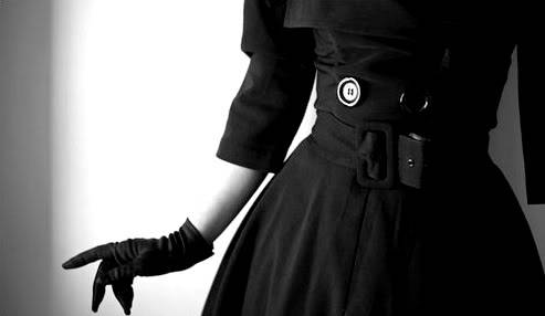 nooneknowswhatliesahead:  Jasmin Rodriguez in a a vintage reproduction coat by Bettie Page Clothing 