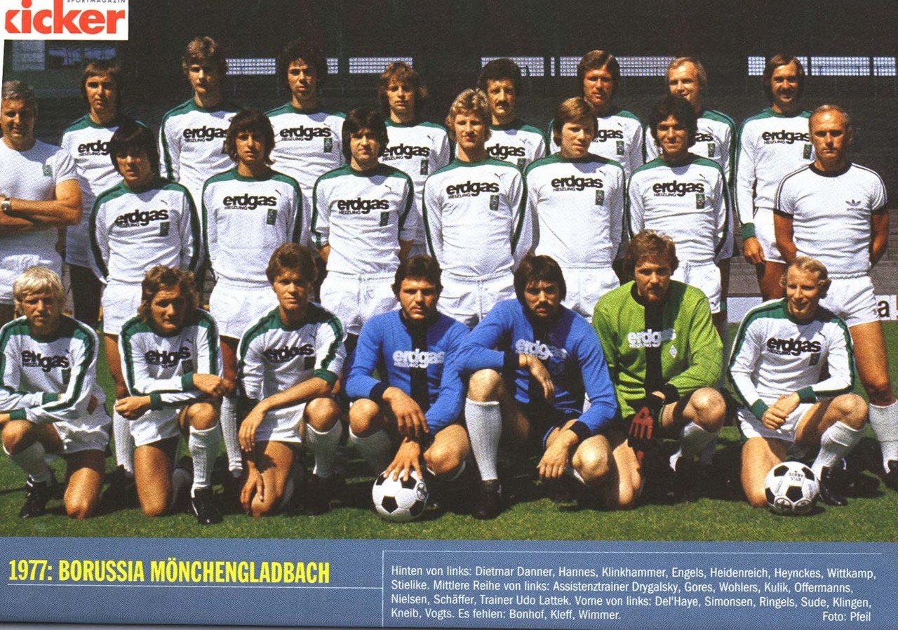 Werder Bremen  Mannschaftskarte 1977-78 