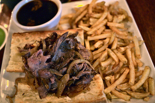 Beef dip x The Five Point x Mount Pleasant.
“  Mmm. This was a messy, delicious, beefy party in my mouth. It’s a cool, neighbourhood bar with above average bar food and eats.
”