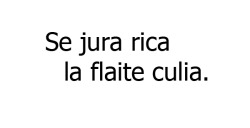 ugh-ew-no:  se jura rica y tiene los sendos