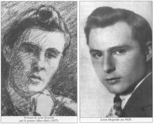 Picture 1Left: A sketch of Leon Degrelle’s portrait, reckoned to be the prototype sketch of Tintin, 