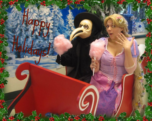 Rapunzel loves cotton candy, sleigh rides, and plague doctors.Visit the Doctor here: thedocto
