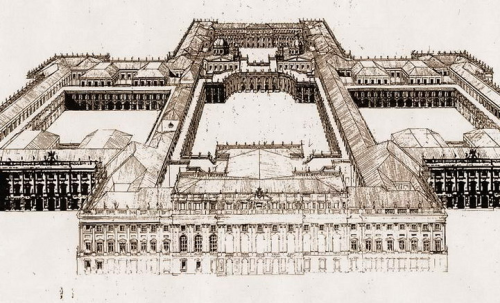 Project of the Royal Palace of Madrid, by Filippo Juvarra.