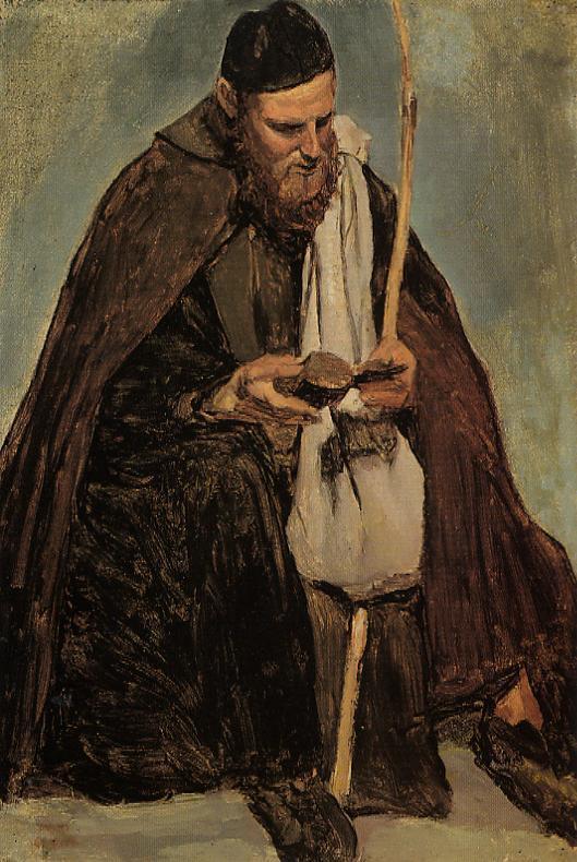mimirsartgallery:  Italian Monk Reading, 1826-1828 Jean-Baptiste-Camille Corot. French