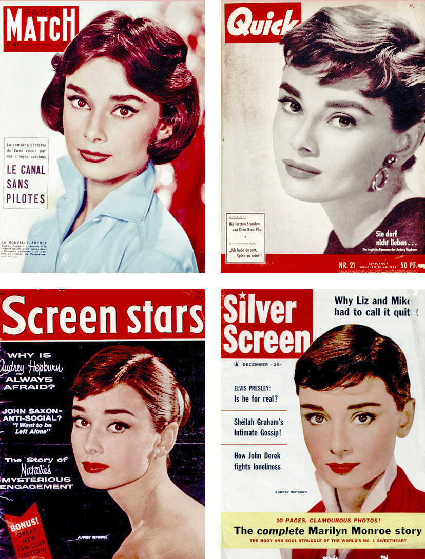 Rare Audrey Hepburn — Magazine covers from the 1950s featuring