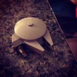 Oops A-wing was day 22. The millennium falcon is day 21!! (Taken with instagram)