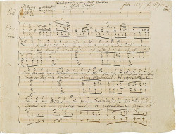 leadingtone:  Manuscript of the first page of the Winterreise cycle.  