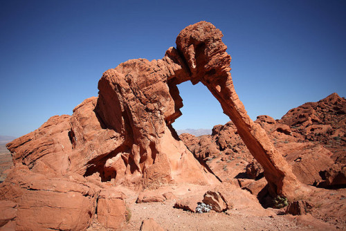 photo by Jeff Dyck on Flickr.Elephant Rock - Valley of Fire State Park, Nevada.