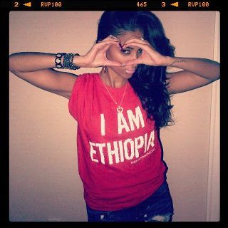 ethnique:  ModelÂ : Helen Gedlu You can buy the shirts hereÂ http://anethiopianlove.com/cart/index.html