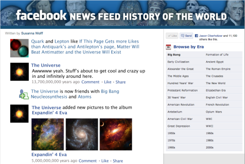 ilovecharts: Facebook News Feed History of the World This is incredible - I just sunk a whole hour i
