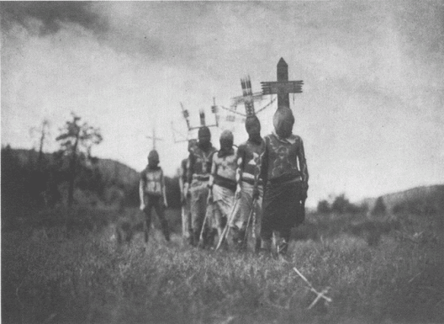 stygiandepths:  Apache Gaan Dancers. Edward S. Curtis, 1906.