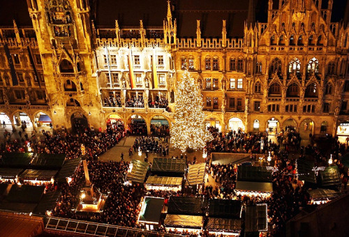    Christkindl Market in Munich, Germany. Christmas Markets have been around for hundreds of years i