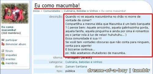 E depois ainda me perguntam porque o tumblr é superior :