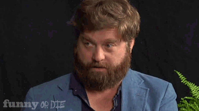 TGIF: Tuesday it’s GIFs!
We love you. You love us. We all love GIFs! So every Tuesday we serve fresh GIFs from classic Funny Or Die videos.
Today’s eyebrow-raising treat is courtesy of Between Two Ferns with Zach Galifianakis: Steve Carell.