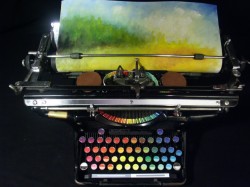 wingzeldacustom:  gaksdesigns:  A typewriter that paints designed by artist Tyree Callahan.  wat 