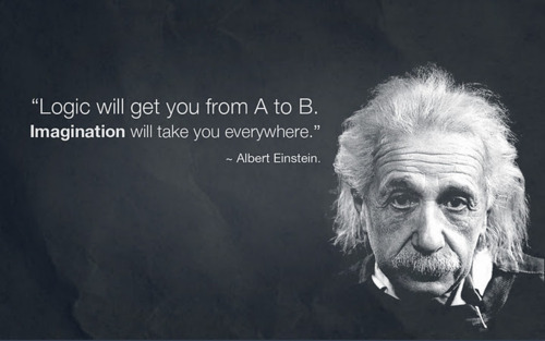 «La lógica te llevará de A a B. La imaginación te llevará donde sea»~ Albert Einstein. 