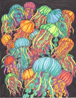 fuckyeahpsychedelics:  “Jellyfish” by chocolatesky 