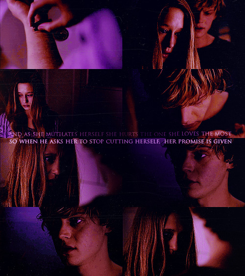  “And as she mutilates herself she hurts the one she loves the most,so when he