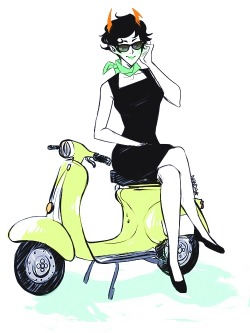 starrypier:  I was drawing a scooter and