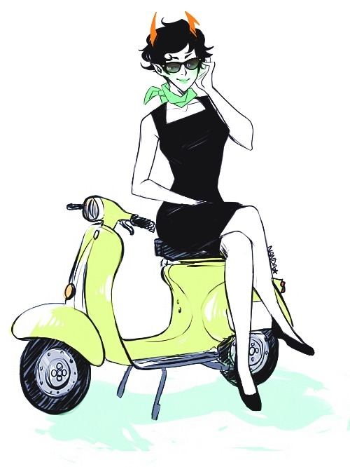 starrypier:  I was drawing a scooter and adult photos