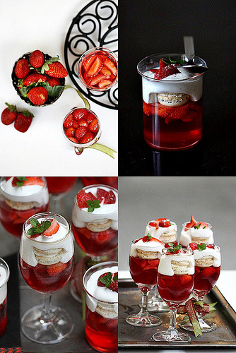 sidesplitter:  Donna Hay’s Strawberry and Vanilla Macaron Trifle … Joyeux Noel!
