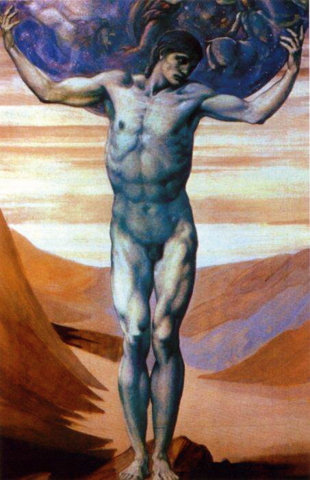 artqueer:  Sir Edward Burne-Jones: Atlas Turned to Stone 