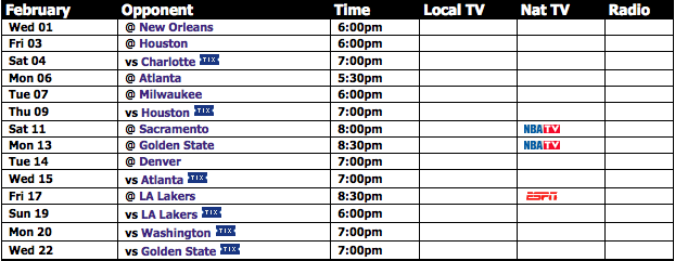 PHOENIX SUNS 2011-12 SCHEDULE!!! OMFG FINALLY!