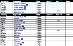 PHOENIX SUNS 2011-12 SCHEDULE!!! OMFG FINALLY!