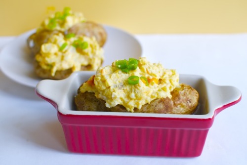 Twice Baked Potatoes
Versatile, tasty, ve-cheezy!