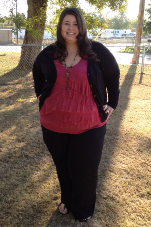 caitidee: OOTD Cardigan - Old Navy Shirt - Fallas Discount Pants - Torrid Shoes - Payless Necklace -