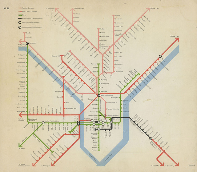 transitmaps:  Historical Maps: Man-Made Philadelphia, 1972 One last view of Philadelphia