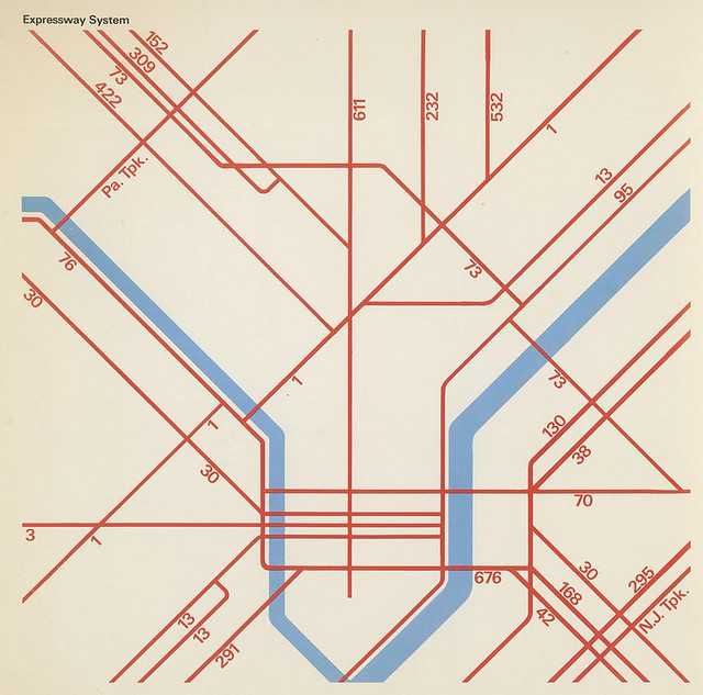 transitmaps:  Historical Maps: Man-Made Philadelphia, 1972 One last view of Philadelphia