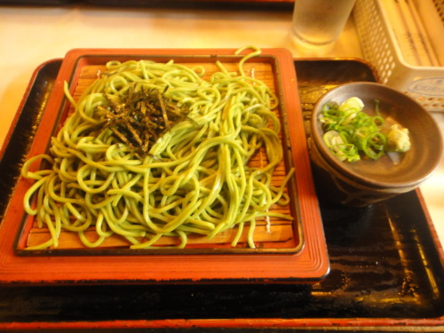 the-places:  Macha (green tea) soba and kinako mochi dango in Kyoto.