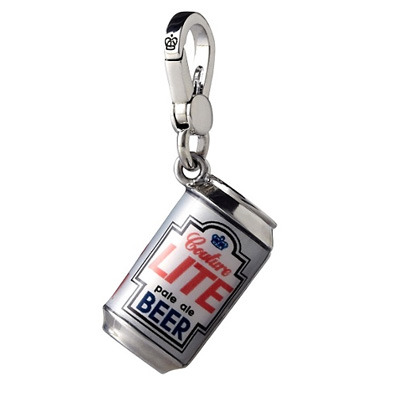 Juicy Couture beer charm.  There’s a pill charm, too.  See it here.