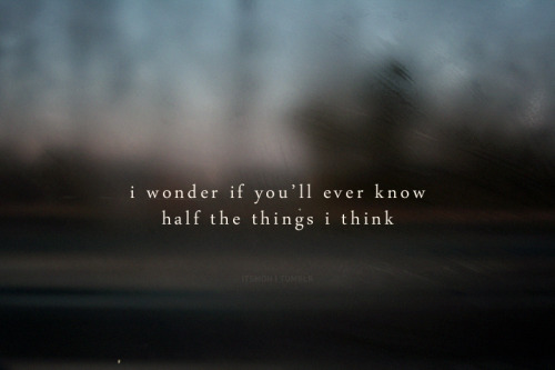 I wonder.