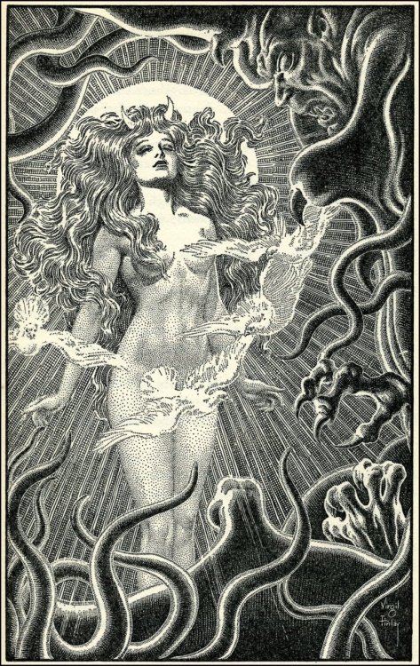 2headedsnake:  monsterbrains.blogspot.com virgil finlay 