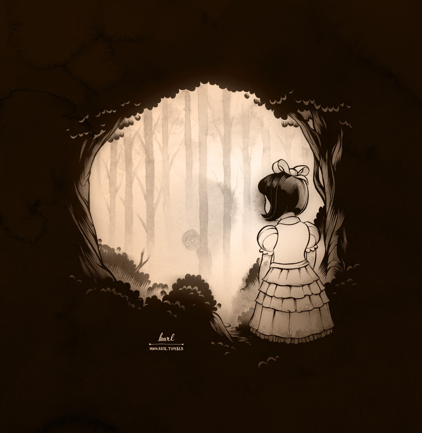 monaux:  Deep in the forest, where heavy feet sink,you mightn’t be quite as alone