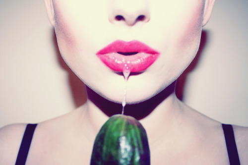 erinelizabethkelly:Photographer: Erin Elizabeth KellySomeone’s been fellating her cucumber