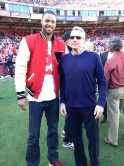  Tyson Chandler and Joe Montana