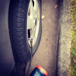 Unhappiness is finding you have a flat tire