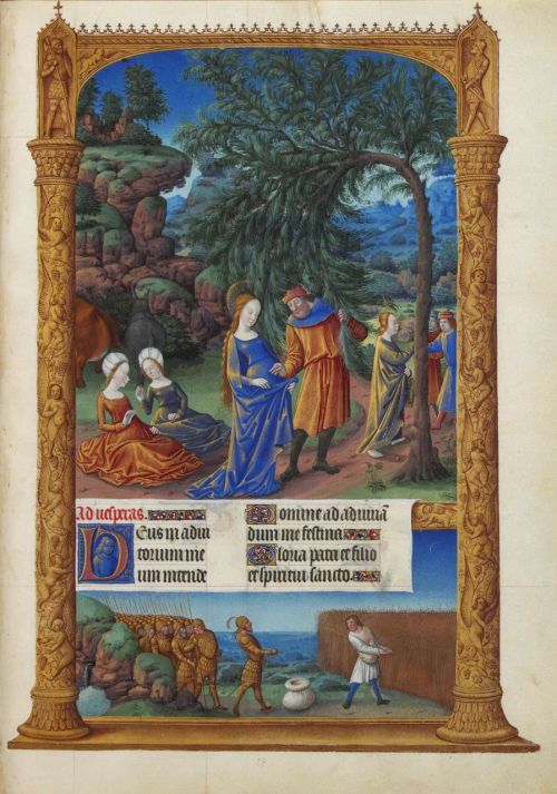 jothelibrarian: Pretty medieval manuscript of the day is this stunning illumination of the flig