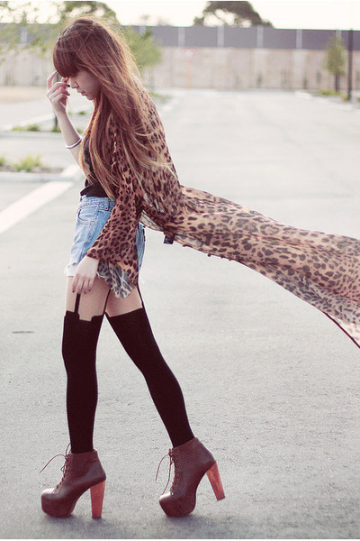 Leopard dress from Online store Shoes from Jeffrey Campbell